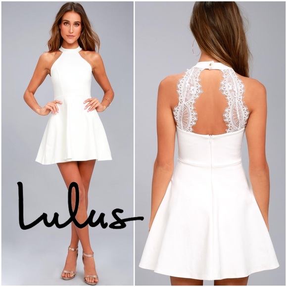 Lulus Dresses & Skirts - NWT Lulu’s Hometown Girl Lace Skater Dress Size S